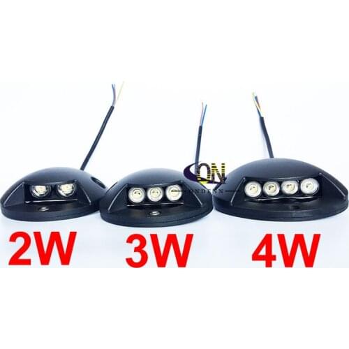 Dimmable 110V 220V DC12V 2W 3W 4W LED Ground Light Floor Stair Step Spotlight Garden Path Yard Landscape Road Side Lighting