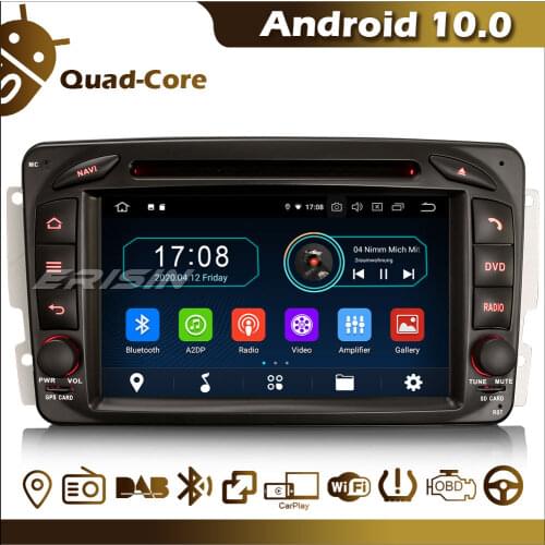 ES5963C Android 10.0 Autoradio Car Stereo DVD GPS Navi Bluetooth OBD WiFi Canbus for Mercedes-Benz C/CLK/G class W203 W209 W463