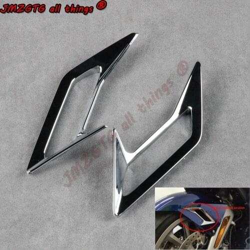 For Honda Gold Wing GL1800 2018-2020 ABS plastic chrome Motorcycle Decorative covers on both sides of the front fender