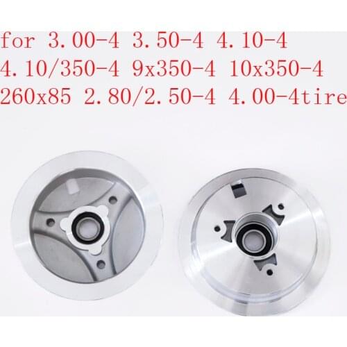3.00-4 4.10/3.50-4 9x3.50-4 4.10-4 Inch Wheel Rim Sets Mobility Freewheel Scooter Electric Scooter Gas Scooter ATV 4 Inch Hub