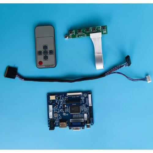Kit Work for B156XW03 V2/V0/V1 1366x768 driver panel LED HDMI-compatible LCD Controller Board remote display 2AV VGA monitor