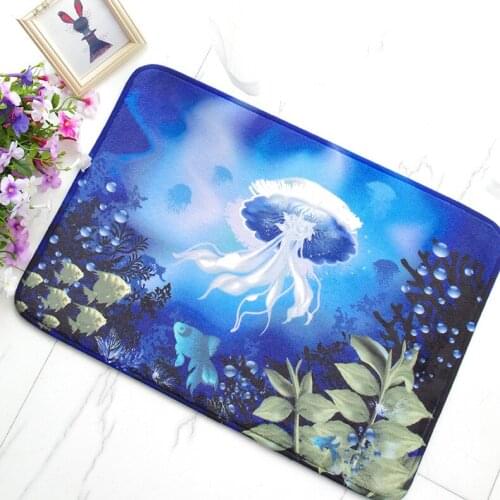 Printed Home Decor Mats Soft Memory Foam Mat for Kitchen Bathroom Bedroom Washable Machine Anti Slip Hallway Entrance Doormat