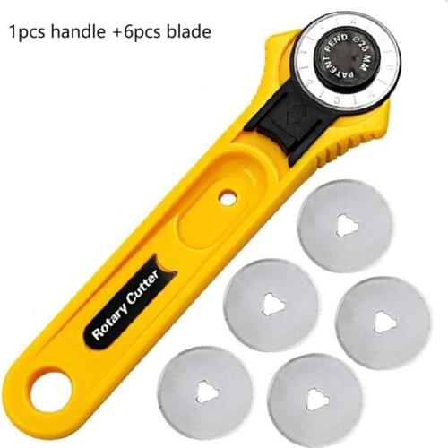 28 45mm Hob Cut Round Stainless Knife Turns Hobs Cloth Knife Patchwork Round Hob Handmade Paper Leather Cut Knife Fabric Cutter