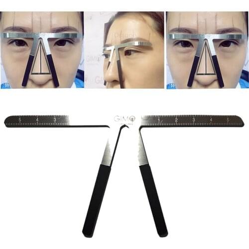 Microblading Eyebrow Tattoo Stencil Ruler Tools Balance Shaper Template Definition Permanent Makeup 3D Pen Kit Free Shipping