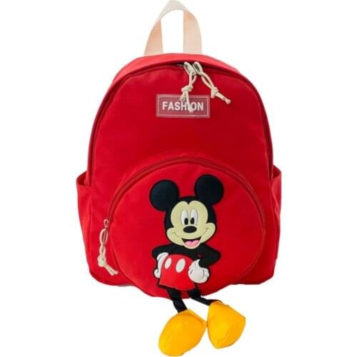 Disney Fashion Backpack For Boys Girls Mickey Mouse Kindergarten School Bags Kids Small Travel 3-6 Yearls Old Mochila Escolar