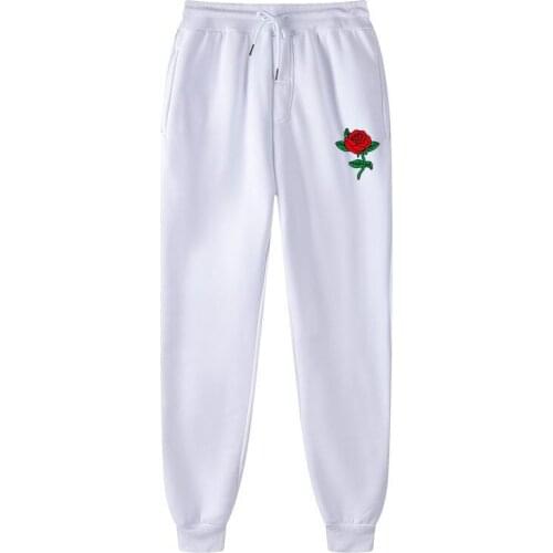 Mens Joggers Casual Pants Fitness Letter Printed Sportswear Sweatpants Trousers Black White Track Bodybuilding Trackpants