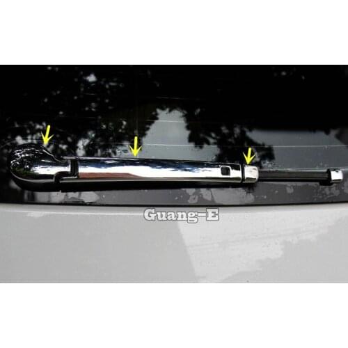 For VW Volkswagen Golf7 Golf 7 2014 2015 2016 2017 Car ABS Chrome Body Rear Glass Wiper Wash Nozzle Frame Trim Tail Window Trim