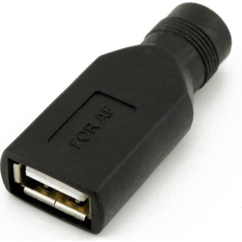 USB Female to 5.5mm x 2.1mm Female DC Power Converter Charger Adapter Connector UY8