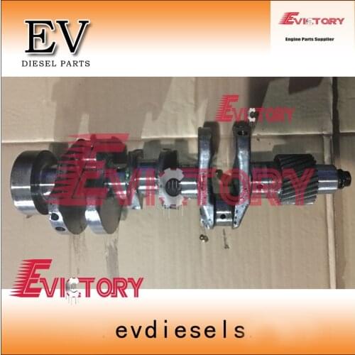 Genuine steel Yanmar 3TNV82 3TNV82A crankshaft assy for GEHL 1640E loader case CX27BZTS