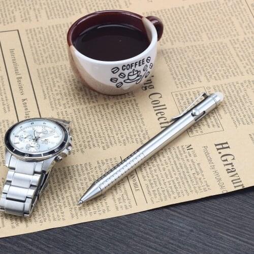 SMOOTHERPRO Erasable Bolt Action Pen Superior Stainless Steel Compatible with Pilot FriXion and LP3RF Refill Durable Clip