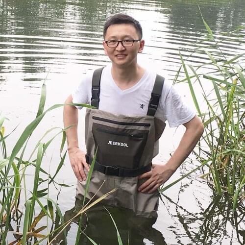 Fly Fishing Pants Clothes Portable Chest overalls Waterproof Hunting Pants With Breathable Stocking foot waders respirant boots