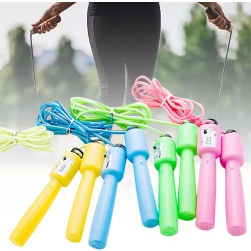 Jump Ropes with Counter Sports Fitness Adjustable Fast Speed Counting Jump Skip Rope Skipping Wire