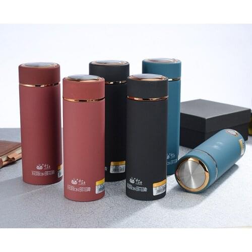 350ml~450ml Large Capacity Straight Body Thermos Cup 304 Stainless Steel Inner Liner Outdoor Sports Travel Thermos Cup