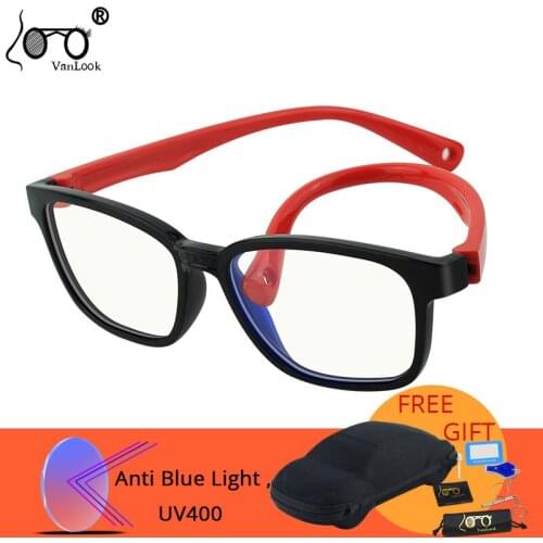 Kids Blue Light Blocking Screen Glasses Silica Gel Anti Blue Ray Protective Gaming Computer Antireflective for Boys Girls
