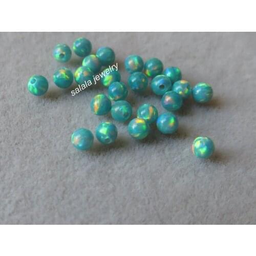 200pcs /lot 2.5mm Round Ball Cut Opal Op69 Round Opal Beads Synthetic Round Ball Fire Opal Beads for Body Piercing Jewelry