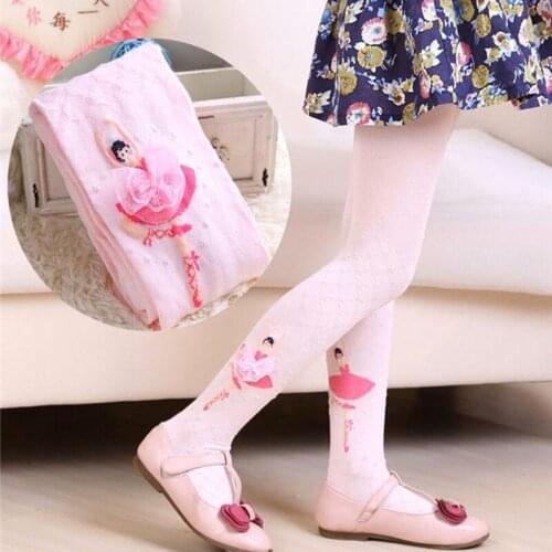 3Pc/lot Cute Ballet Girl Cotton Stocking Pantyhose Tights Princess Dance tights 3-11 Years