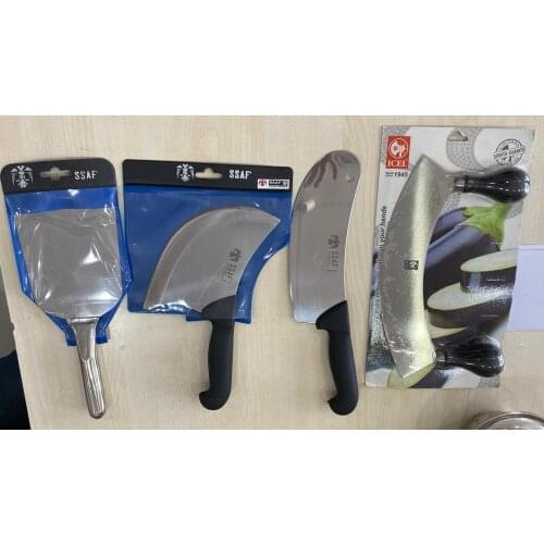 4x Pastry Burrito Service Spatula Meat Mincing Knife Pastry Slicer Sharp Burrito Cutter Onion Blade Chopper Rust Resistant Steel