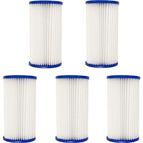 5Pcs/Set Swimming Pool Filter Pool Filter Pumps Cartridges Universal Replacements for Pool Cleaning