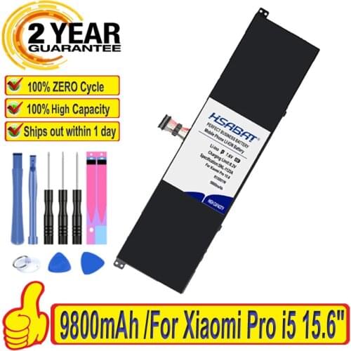 Top Brand 100% New 8500mAh R15B01W Laptop Battery for Xiaomi Pro i5 15.6" Series Batteries + free tools