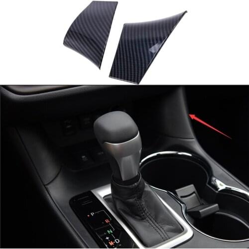 Automobile Shift Knob Panel Armrest Cover Water Cup Panel Armrest Patch for Toyota Highlander Kruger 2014-2019