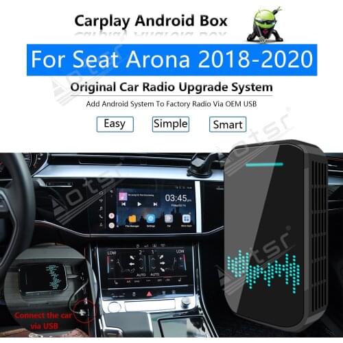 Car Radio Carplay Android Ai Box For Seat Arona 2018 2019 2020 Multimedia Player Radio Apple CP Box Wireless Upgrade Mirror Link
