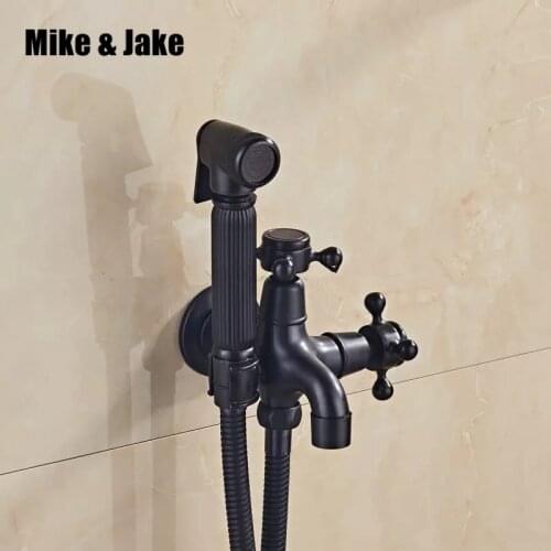 Free shipping washing machine tap single cold wall tap little faucet moppool tap with two function garden with bidet shower