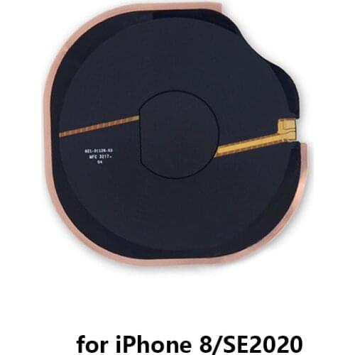 Wireless Charging Coil Pad Flex Cable NFC Chip Antenna for iPhone 8 SE 2020 X Replacement Part( No Volume Flex)