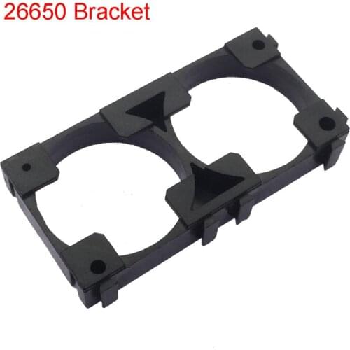 26650 2x Battery Holder Bracket Cell Safety Anti Vibration Plastic Brackets