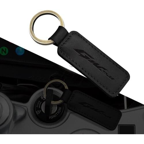 For Suzuki GW250 GW 250 Motorcycle Keychain Cowhide Key Ring
