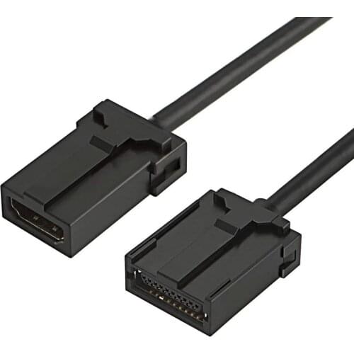 HDMI-compatible Type E Male to Type A Female Extension Video Audio AV Cable for Car Automotive Connection System Grade 1.5M