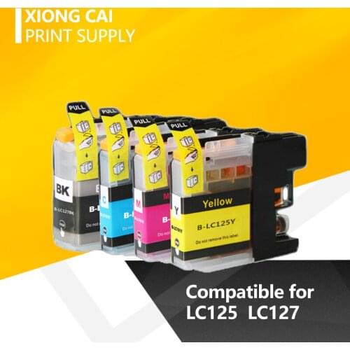 8pcs Full Compatible Ink cartridge for Brother LC125 LC127 MFC-J4410DW J4510DW J4610DW J4710DW DCP-J4110DW printer LC125 LC127