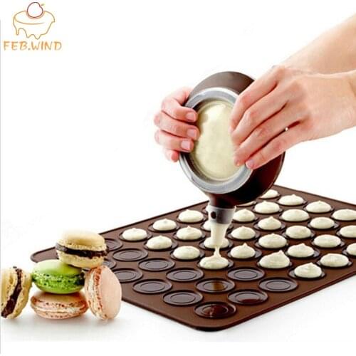 Pastry Boards Macaron Kit Silicone Baking Mat with Circles Macaron Pad Pot Set Baking Sheet Oven Mat Decor Pot 217