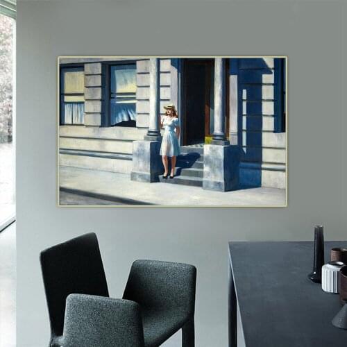 Summertime,1943, by Edward Hopper Canvas Oil Painting Art Aesthetic Picture Poster Wall Backdrop Hanging Decor Home Decoration