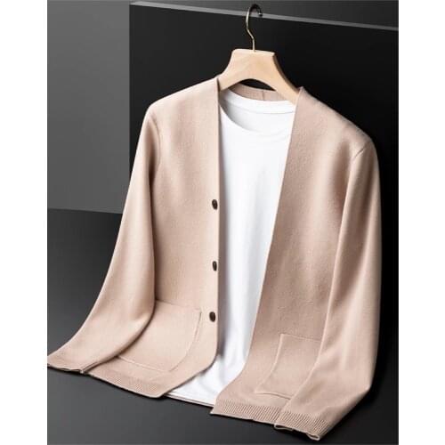 Мужские вязаные кардиганы Minglu China At AliExpress