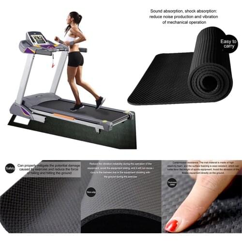 60*180cm Multifunction Wear-resistant Treadmill Mat Fitness Exercise Equipment Mat For Floors Carpet Protect Bicycles Treadmill