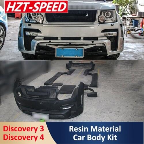 Discovery 3/4 Wide Body Type Car Body Styling Kit Front Rear Bumper Fender Side Skirts For Land Rover