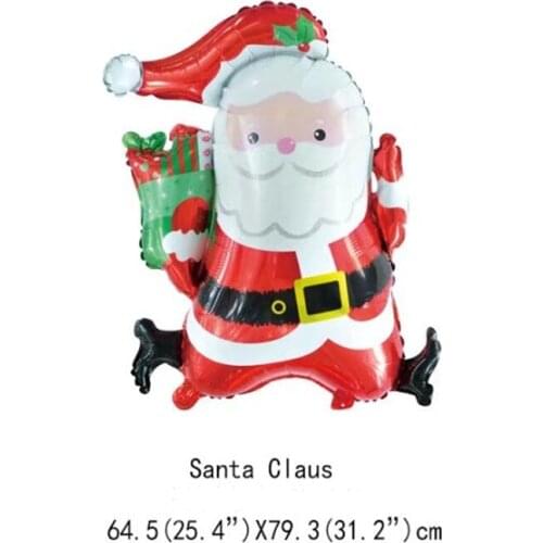 Merry Christmas Santa Claus Helium Foil Balloons Christmas Party Decoration Inflatable Christmas Decoration Air Globos