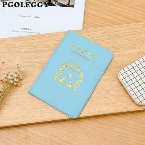 Passport Cover High Quality Women Cute Fashion Couples Travel Business Passport Holder PVC Card ID Holder Passport Case
