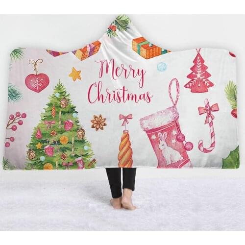 Christmas tree Blanket Microfiber Moose Elk Plush Sherpa Fleece Throw Blanket on Bed Sofa Reindeer Bedding 150x200cm white rugs