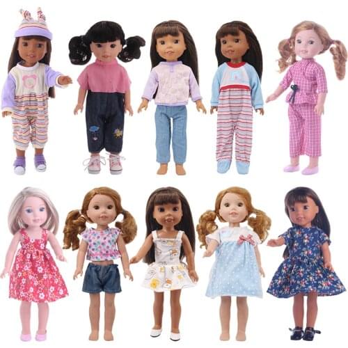 Doll 14.5 Inch Cloths, Dresses Fit 14.5 Inch Wellie Wisher Doll Our Generation Christmas Birthday Girls Gifts