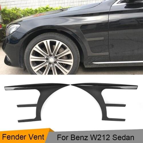 Carbon Fiber Car Side fender Vents Trim for Mercedes Benz E-Class W213 E200 E300 E400 E43 AMG Sedan 4-Door 2016-2017