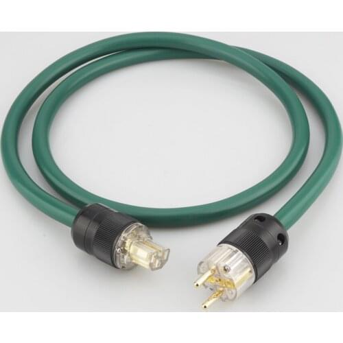 P107 AC Schuko Power Cable with C13 IEC Power cord hifi AMP/CD Mains Schuko Power Cable HIFI Power Cable Audiophile