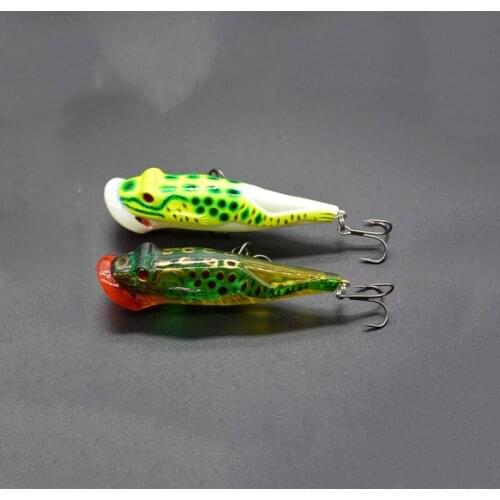 83mm/12.5g Artificial Frog Popper Freshwater Plastic Fishing Bait Anti-Corrosion Bionic High Quality Fishing Lure Hard Lure