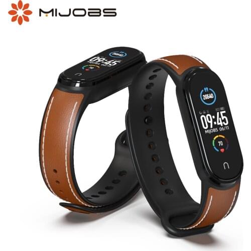 For Mi Band 5 Strap Leather for Xiaomi Mi Band 6 Bracelet Wristband Correa Miband 5 Xiomi NFC Sport TPU Breathable Replacement