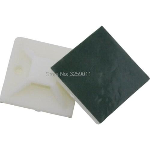 250PCS Self Adhesive Cable Tie Mounts 40 mm * 40 mm Screw Hole Anchor Point Provides Optimal Strength for Long-Term green stick