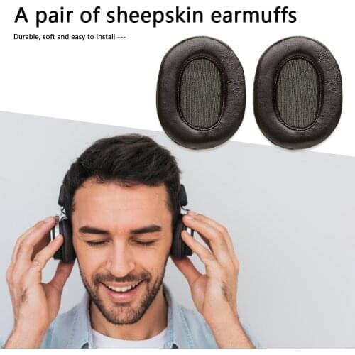 Sheepskin Replacement Ear Cushions for ATH M50x M20 M40 M40x Headphones Ear Pads Delicate Design Durable Ear Cushions