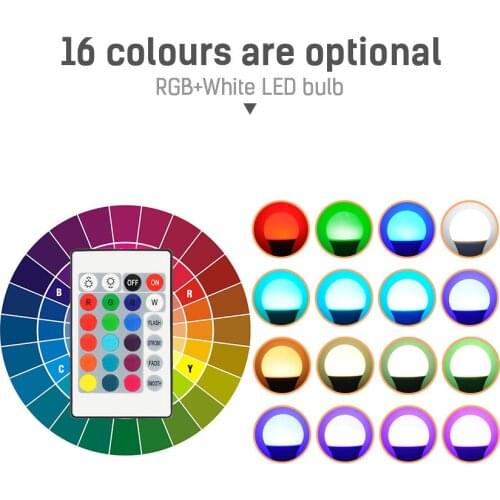 E27 Led Lights with Remote Rgb Lamp 10W Color Changing Light Bulb Smart Bulb Home Smart Life Led Globe Lamp 85V-265V