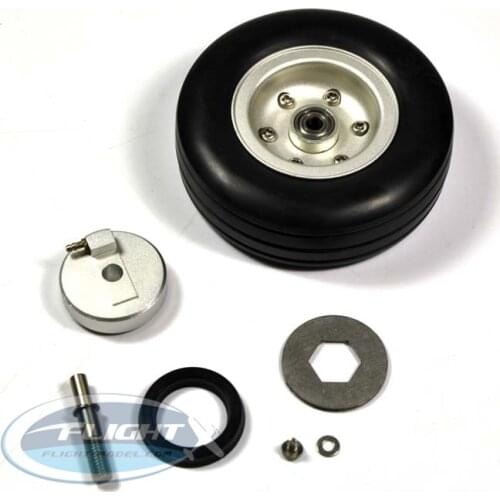 1 Set Of High Quality RC Rubber Wheel With Brake Axle For Airplane Viper Brake System