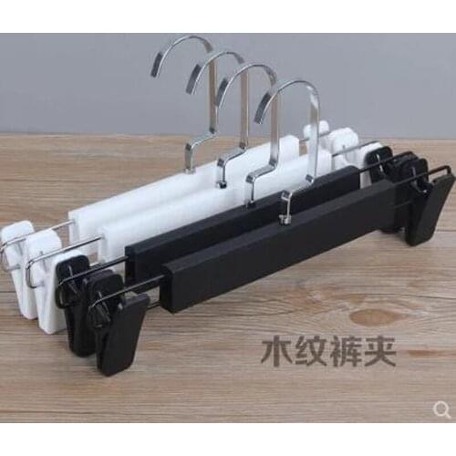 10pcs/lot 31cm Non-slip Plastic Hanger Pants Rack Skirt Clip Clothes Hanger Adult Hotel Clothes store Hanger