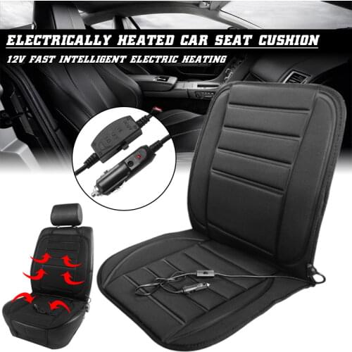 12V Heated Car Seat Cushion Cover Seat Heater Warmer With Cover Pad Adjustable Temperature Car Accessories Universal Winter